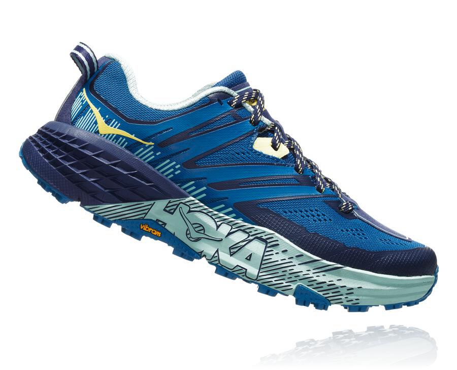 Tenis Hoka One One Trail Mujer Azules - Speedgoat 3 - ZEJO59427